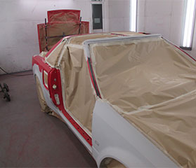Toyota MR2 rust removed and bodywork re-primed