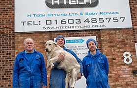 H tech stylings three car bodywork experts