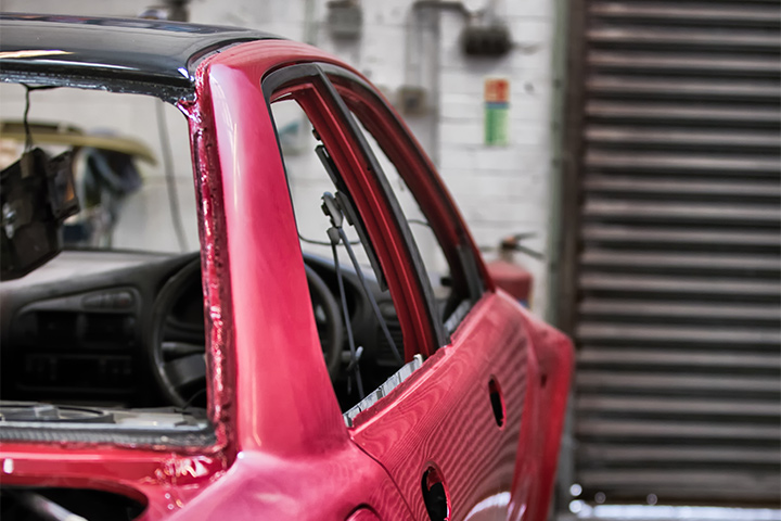 Ford escort mk5 carbon fibre roof modification